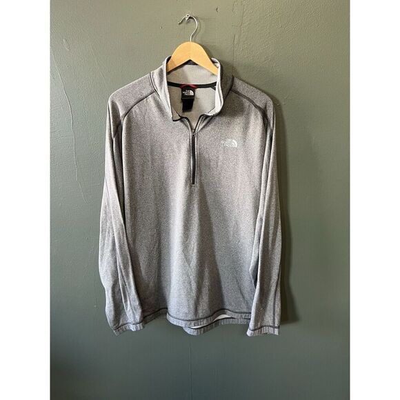 The North Face Other - The North Face Mens Gray 1/2 Zip Pullover Mock Neck Sweatshirt Size 2XL